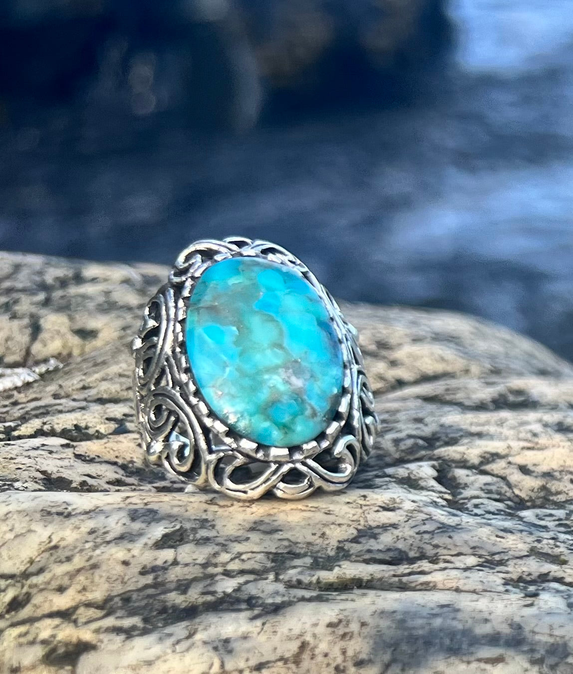Sterling Silver and Turquoise Ring