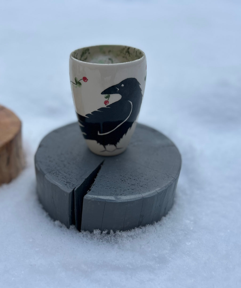 Raven snuggle mug