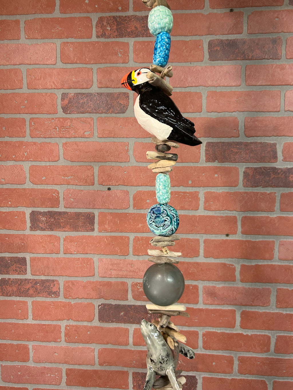 Puffin and Seal Wind Chime large