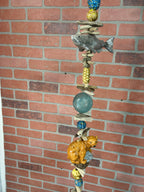 Brown Bear Silver Salmon Wind Chime large