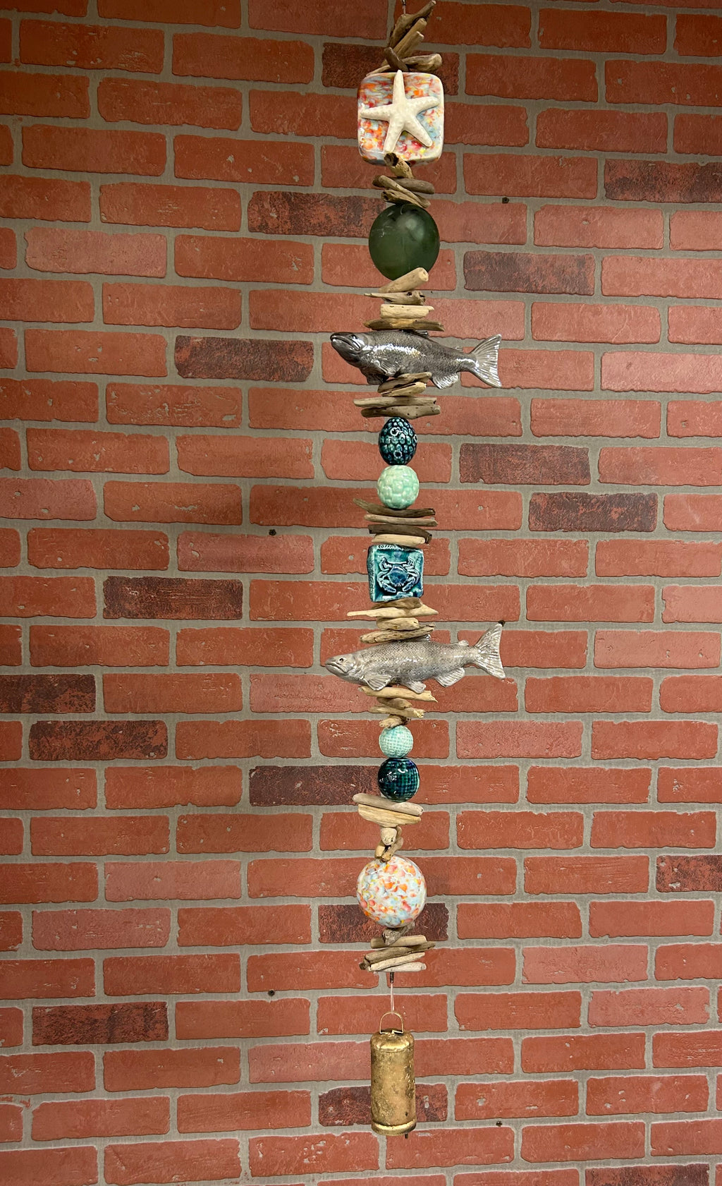 Silver Salmon Wind Chime large