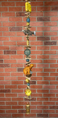 Brown Bear Silver Salmon Wind Chime large