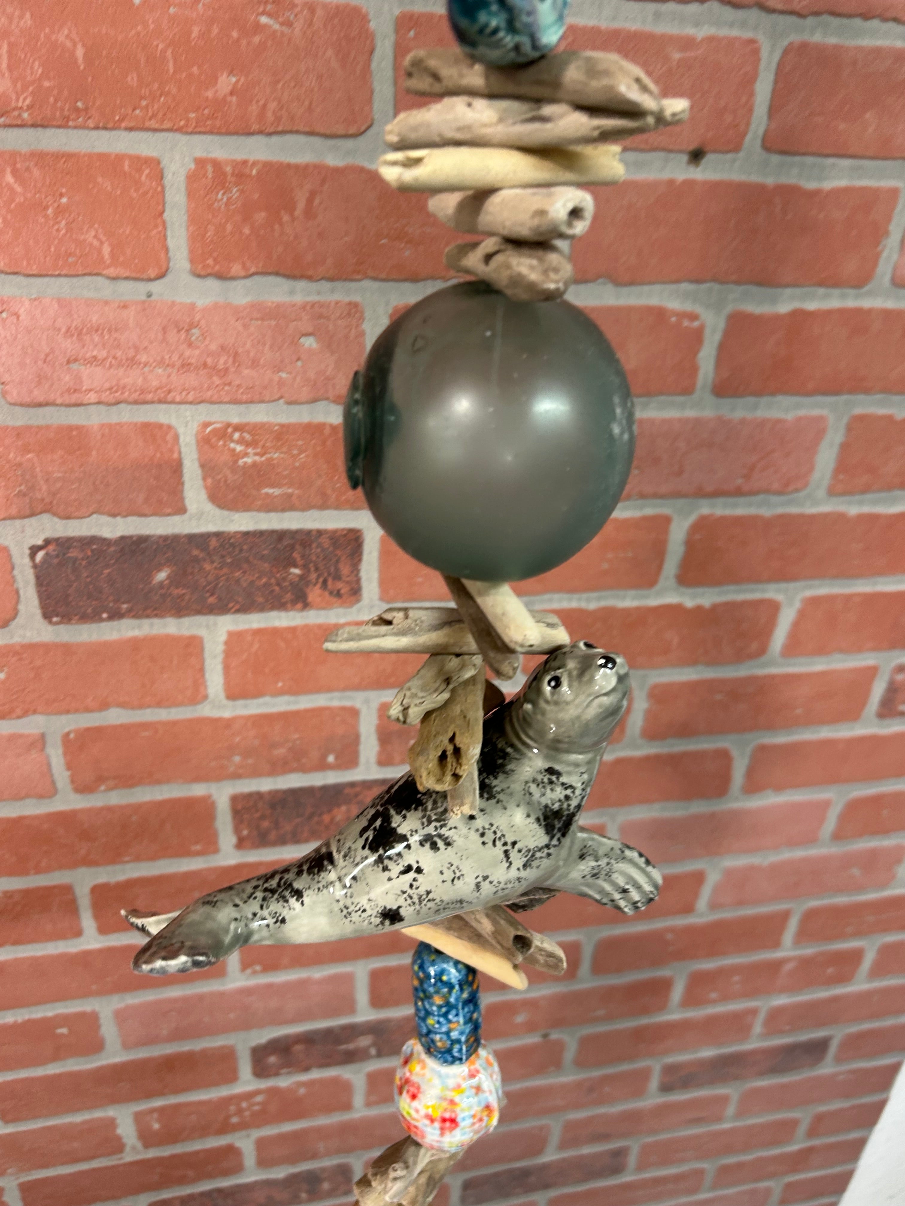 Puffin and Seal Wind Chime large