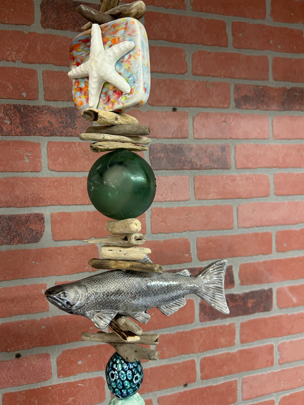 Silver Salmon Wind Chime large