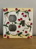 Cranberry switch plate/outlet cover