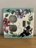 Morning glory 3 switch plate/outlet cover