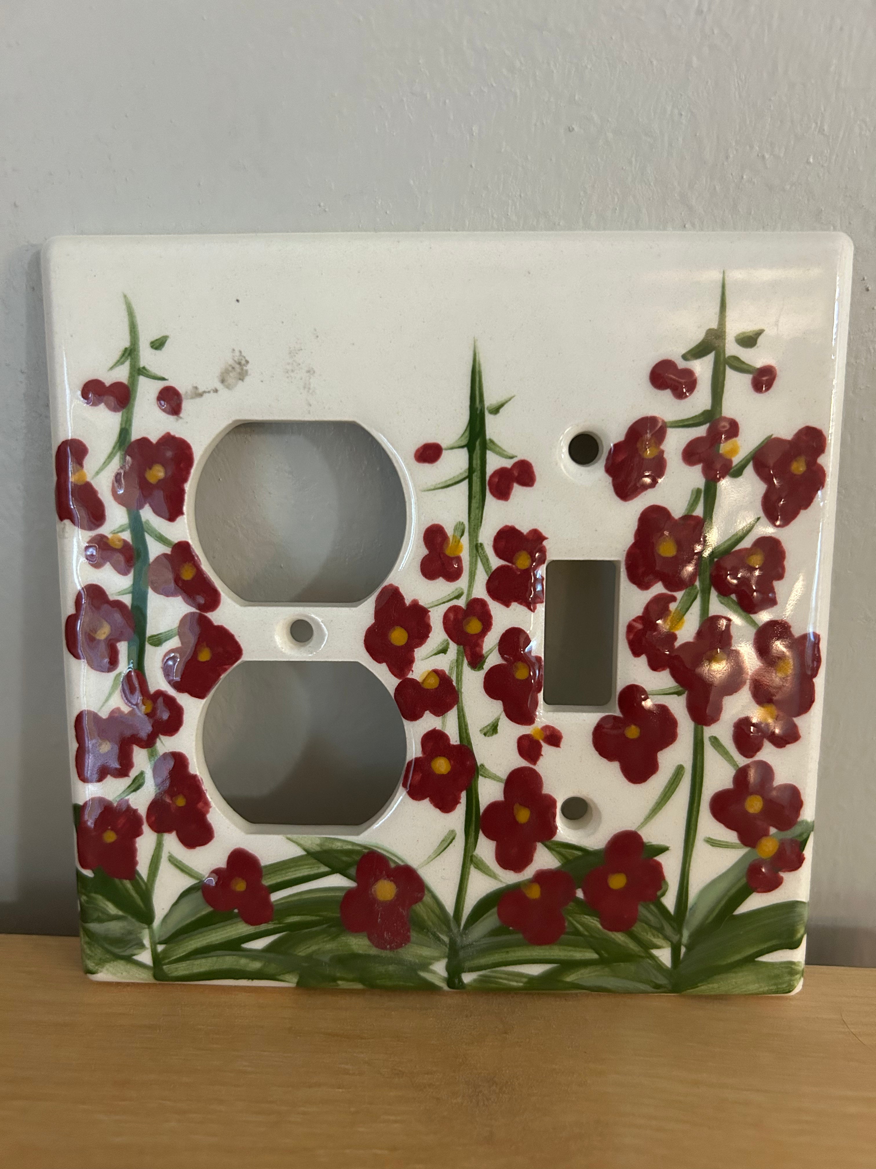 Fireweed switch plate/outlet cover